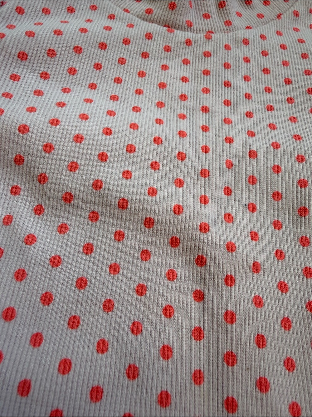 Gap Pink Polka Dot Mock Neck Top Sz 3 - Picture 3 of 5
